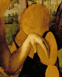 Christ soutenu par trois anges (détail)